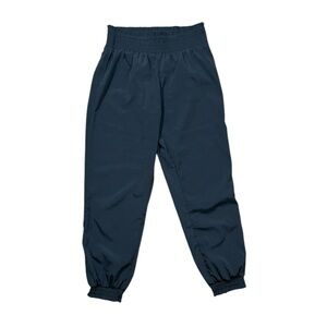 Aerie Gray Jogger Track Pants with Elastic Waistband